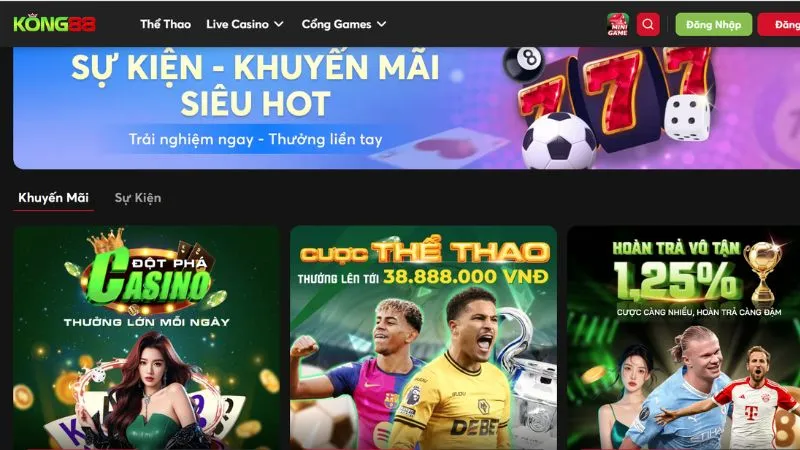 Các Trò Chơi Hàng Đầu Tại KONG88