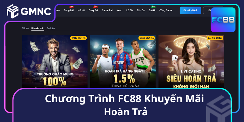 Chương Trình FC88 Khuyến Mãi Hoàn Trả Chương Trình FC88 Khuyến Mãi Hoàn Trả
