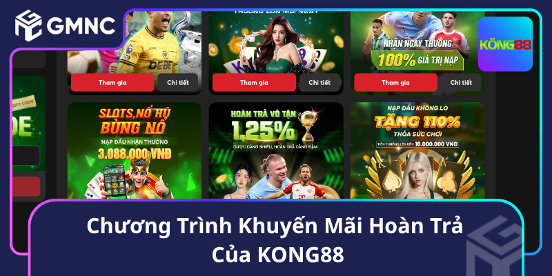 Chương Trình Khuyến Mãi Hoàn Trả Của KONG88 Chương Trình Khuyến Mãi Hoàn Trả Của KONG88