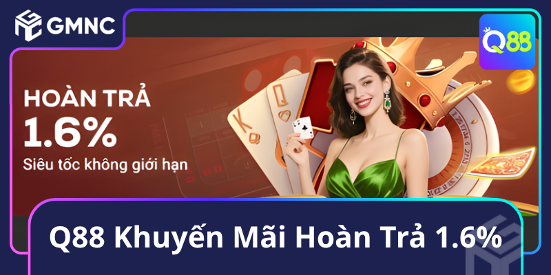 Q88 Khuyến Mãi Hoàn Trả 1.6% Q88 Khuyến Mãi Hoàn Trả 1.6%